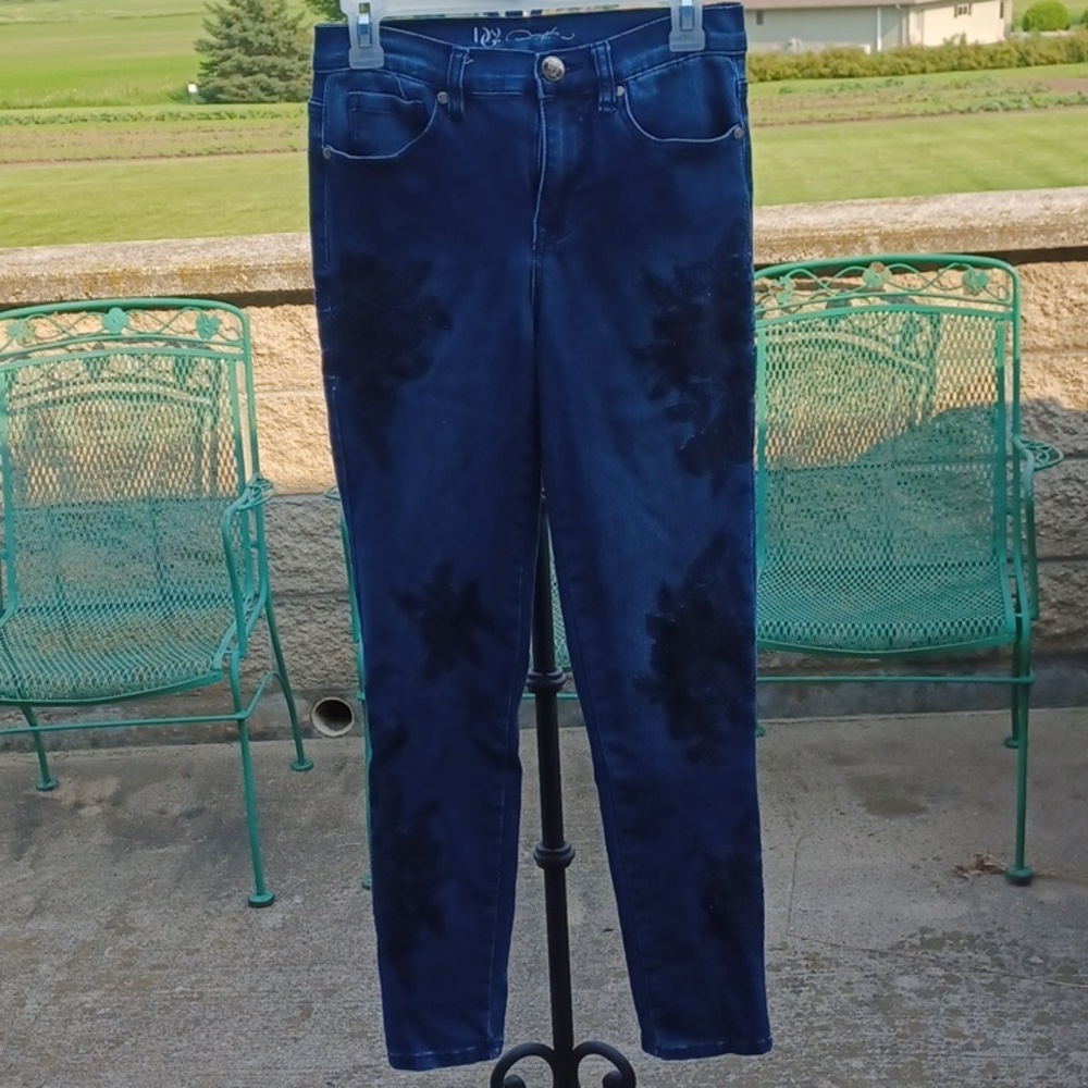 DG2 By Diane Gilman Women’s Jeans - Size 2, embroidered